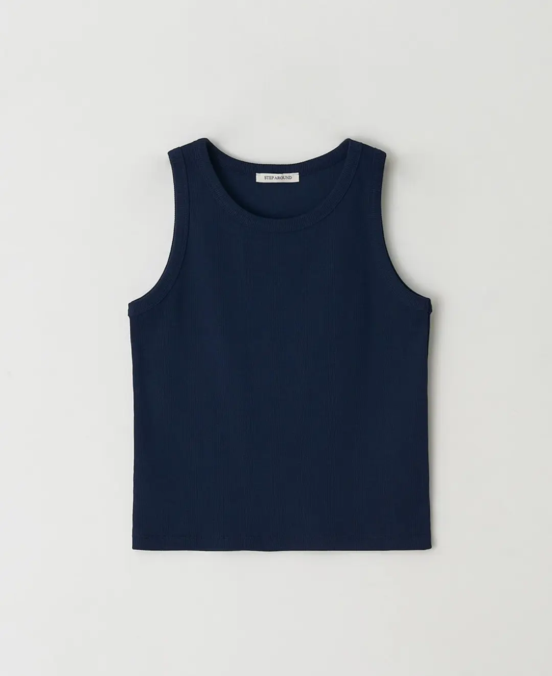 스텝어라운드 Span rib sleeveless_NAVY 상품 이미지 3