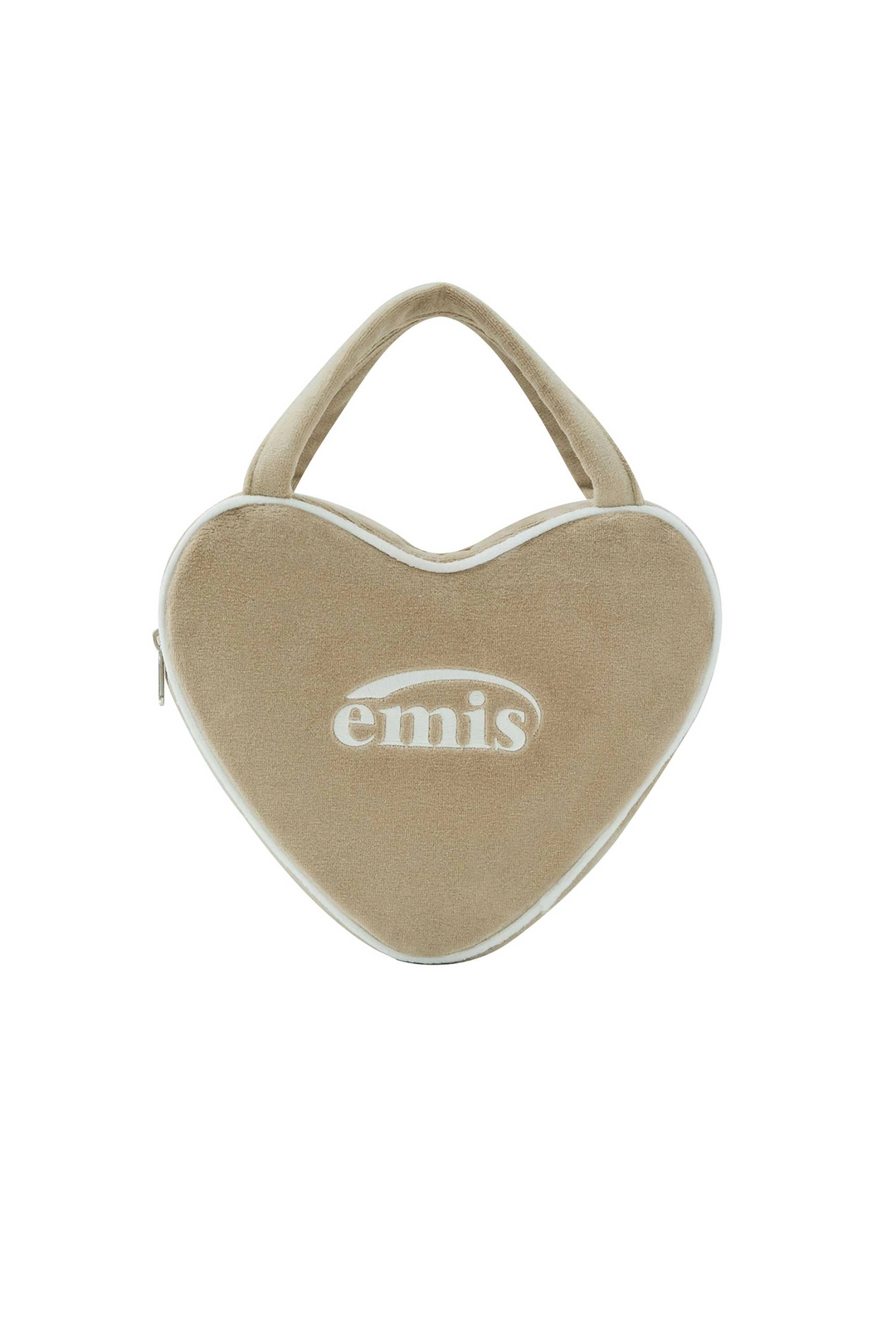 이미스 VELOUR HEART TOTE BAG-BEIGE 상품 이미지 2