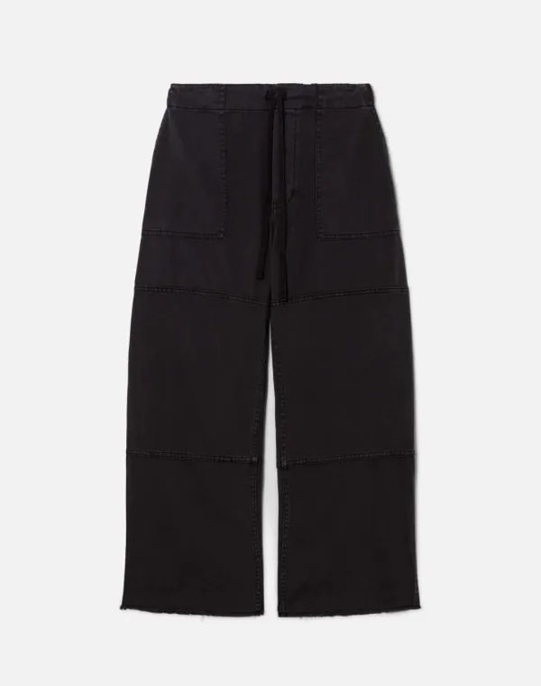 Beach Pant Crop - Washed Black
