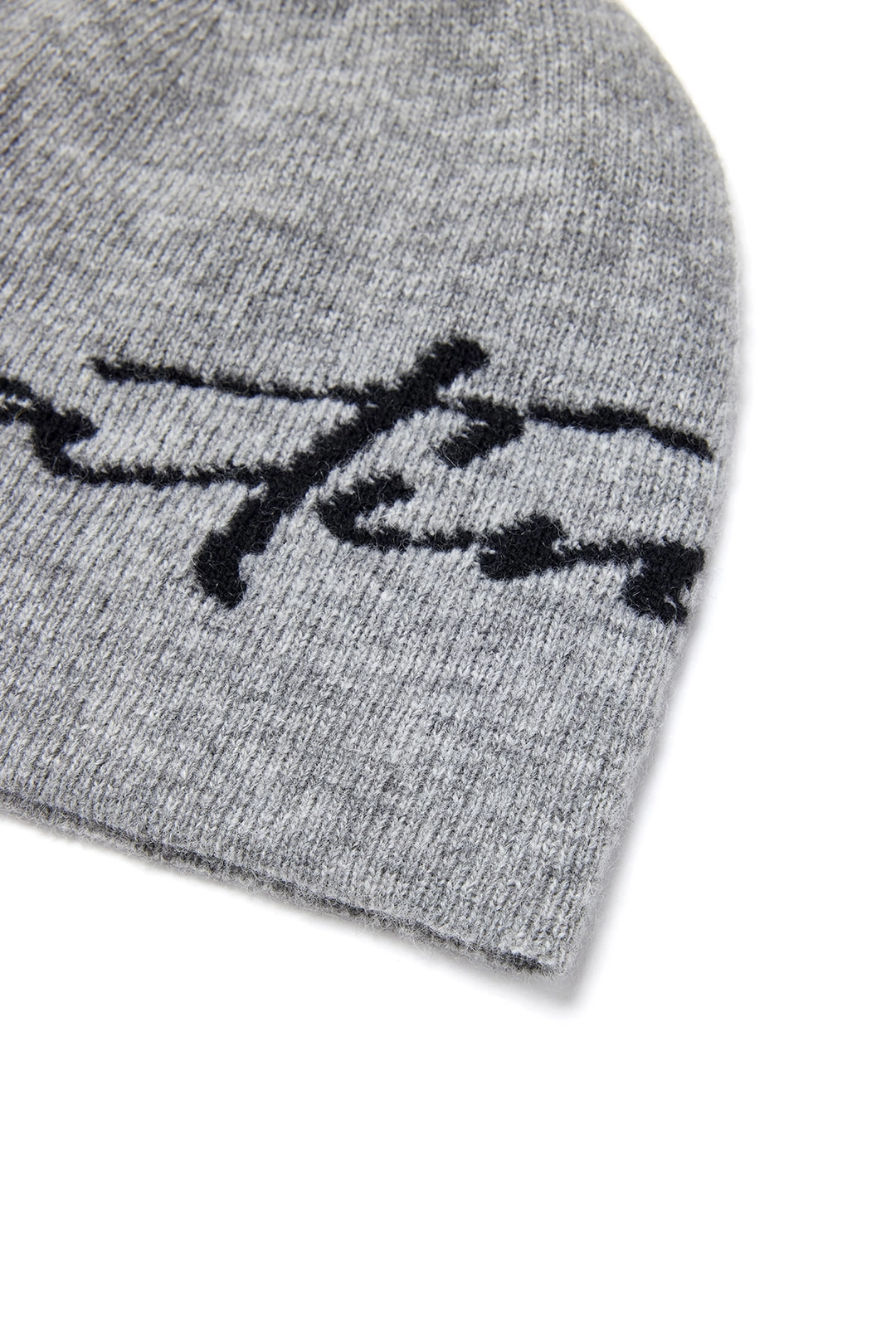 마뗑킴 MATIN LOGO SCRIPT BEANIE IN GREY 상품 이미지 3