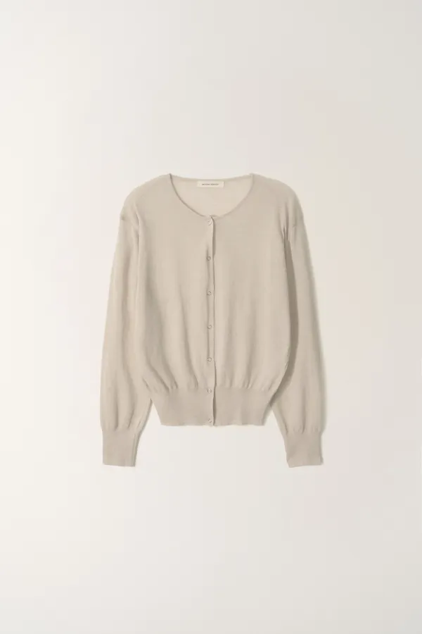 2ND / Panna round cardigan (Oatmeal)