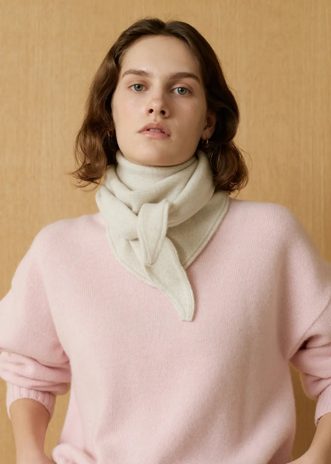 더라이 Triangle Wool Scarf(Ivory) 상품 이미지 2
