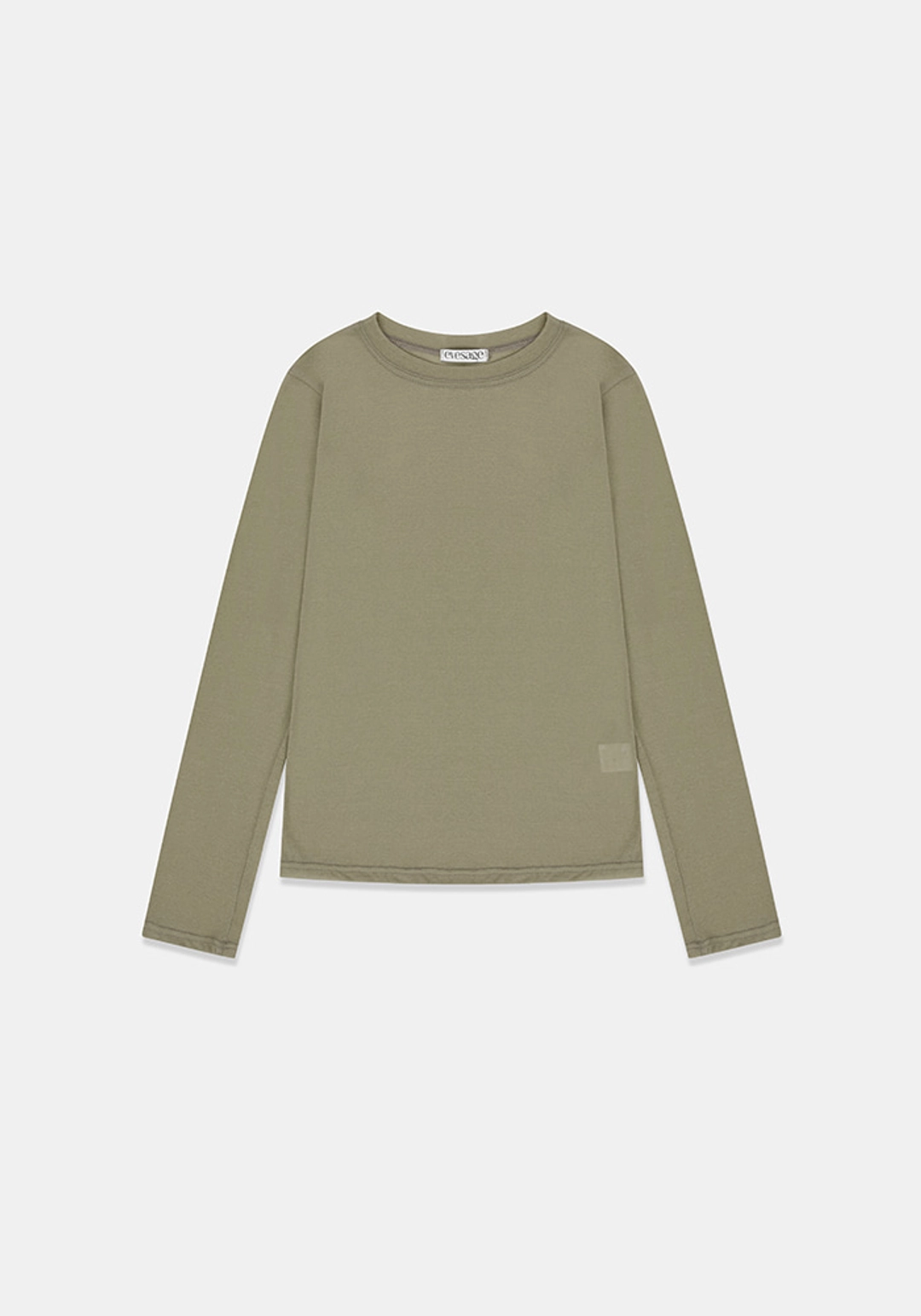 이브세이지 Sheer long sleeve (Khaki) 상품 이미지 1