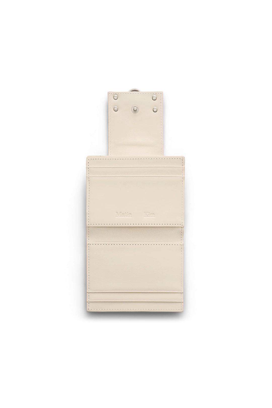 마뗑킴 MATIN ARCH RING FLAP WALLET IN LIGHT BEIGE 상품 이미지 2