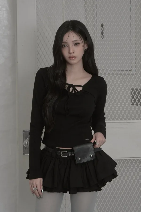 Drawstring Top (black)