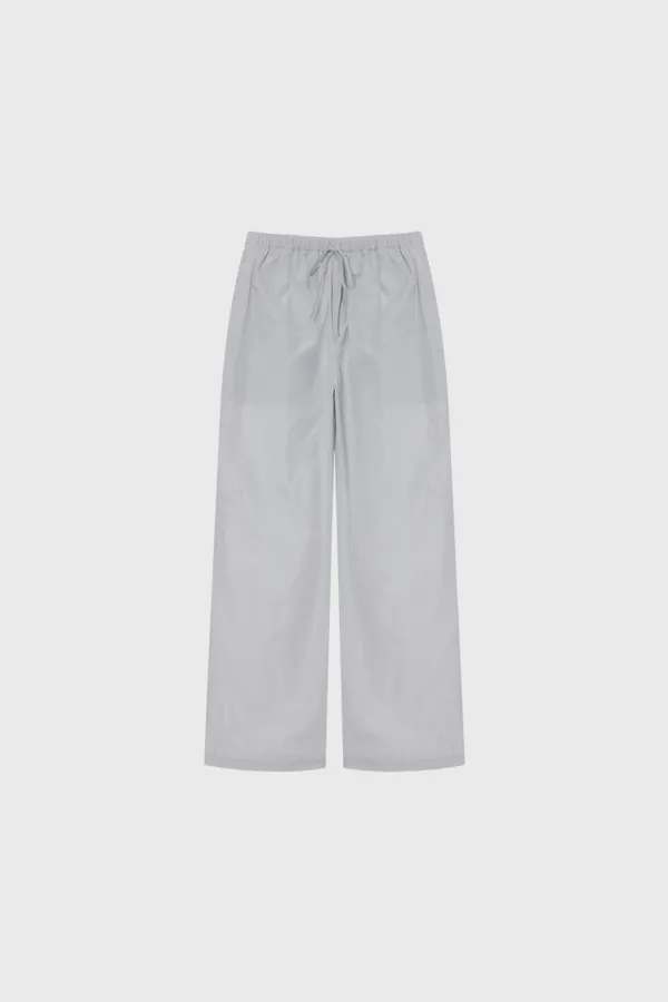 Silky banding pants (gray / beige / black)
