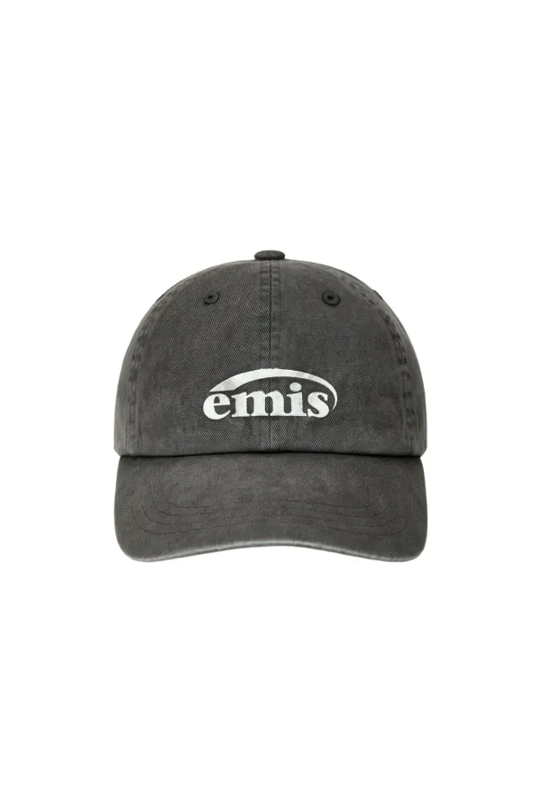 [9/22 예약배송] LOGO PRINT PIGMENT DYEING BALL CAP-GRAY