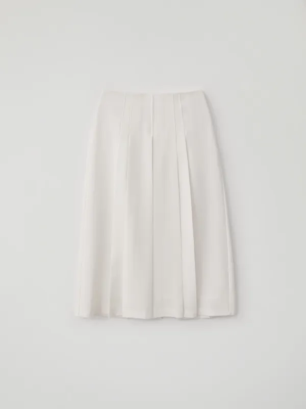 Pleated Midi Skirt