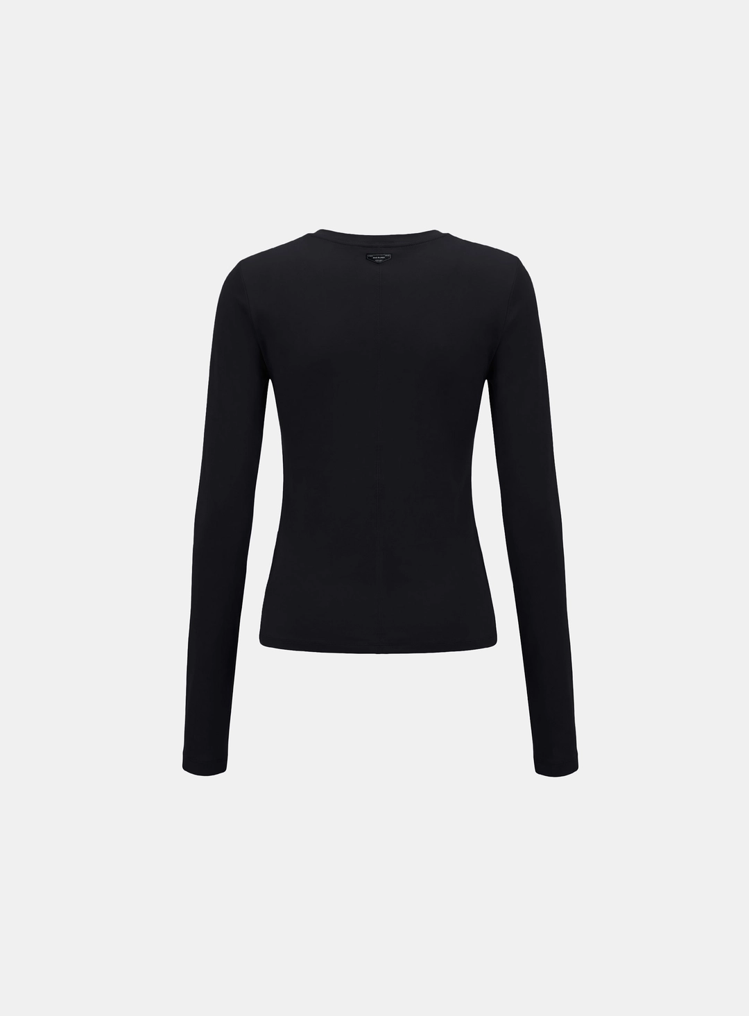 배드블러드 [w-tee26-035] Sleek Cotton Long Sleeve T-Shirt - Black 상품 이미지 2