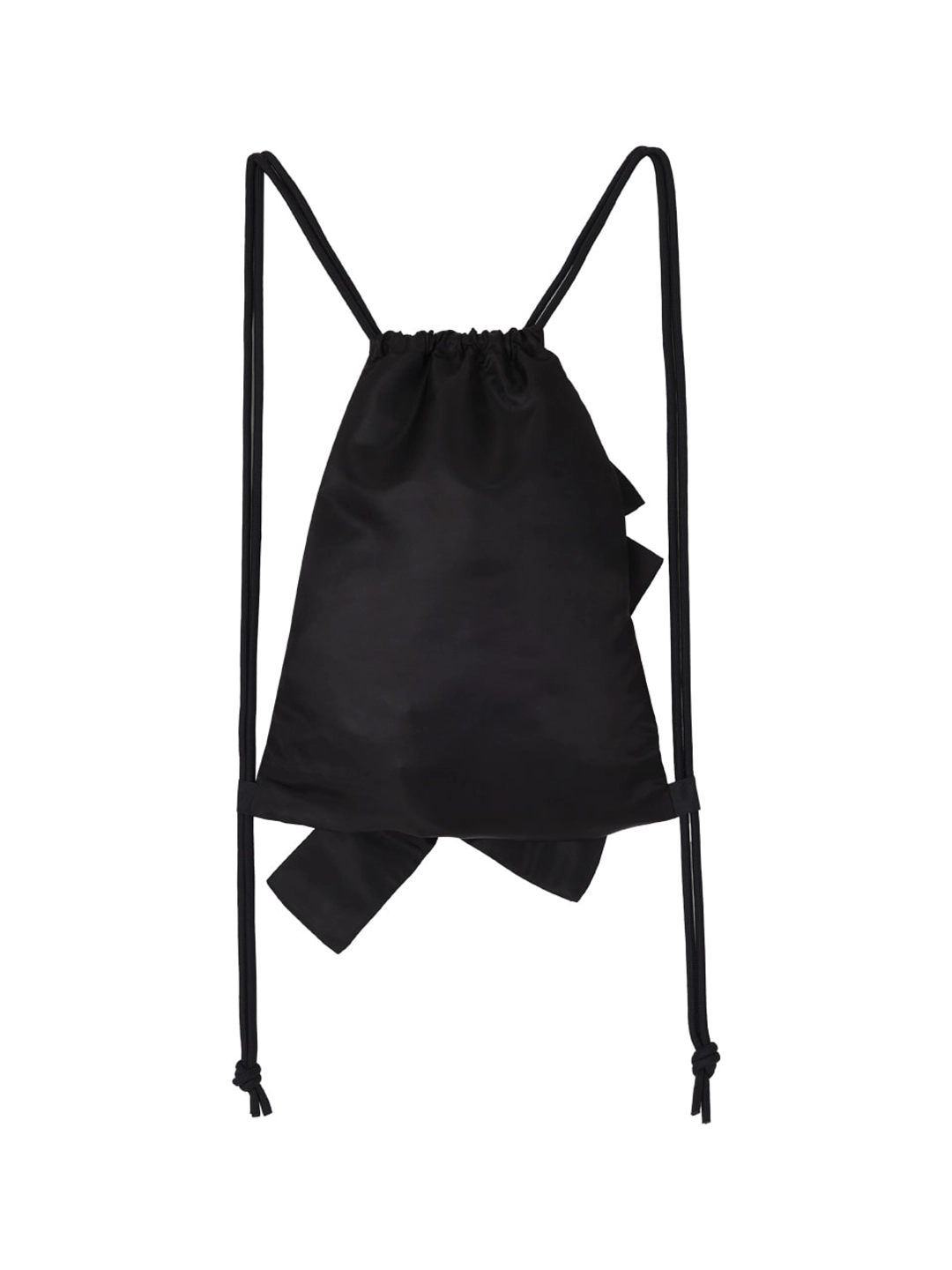크랭크 DOUBLE RIBBON-TIED STRING BAG_BLACK 상품 이미지 2