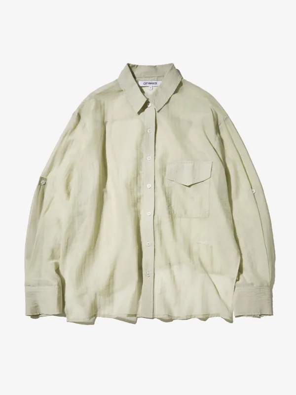 언발란스 포켓 블라우스_OLIVE