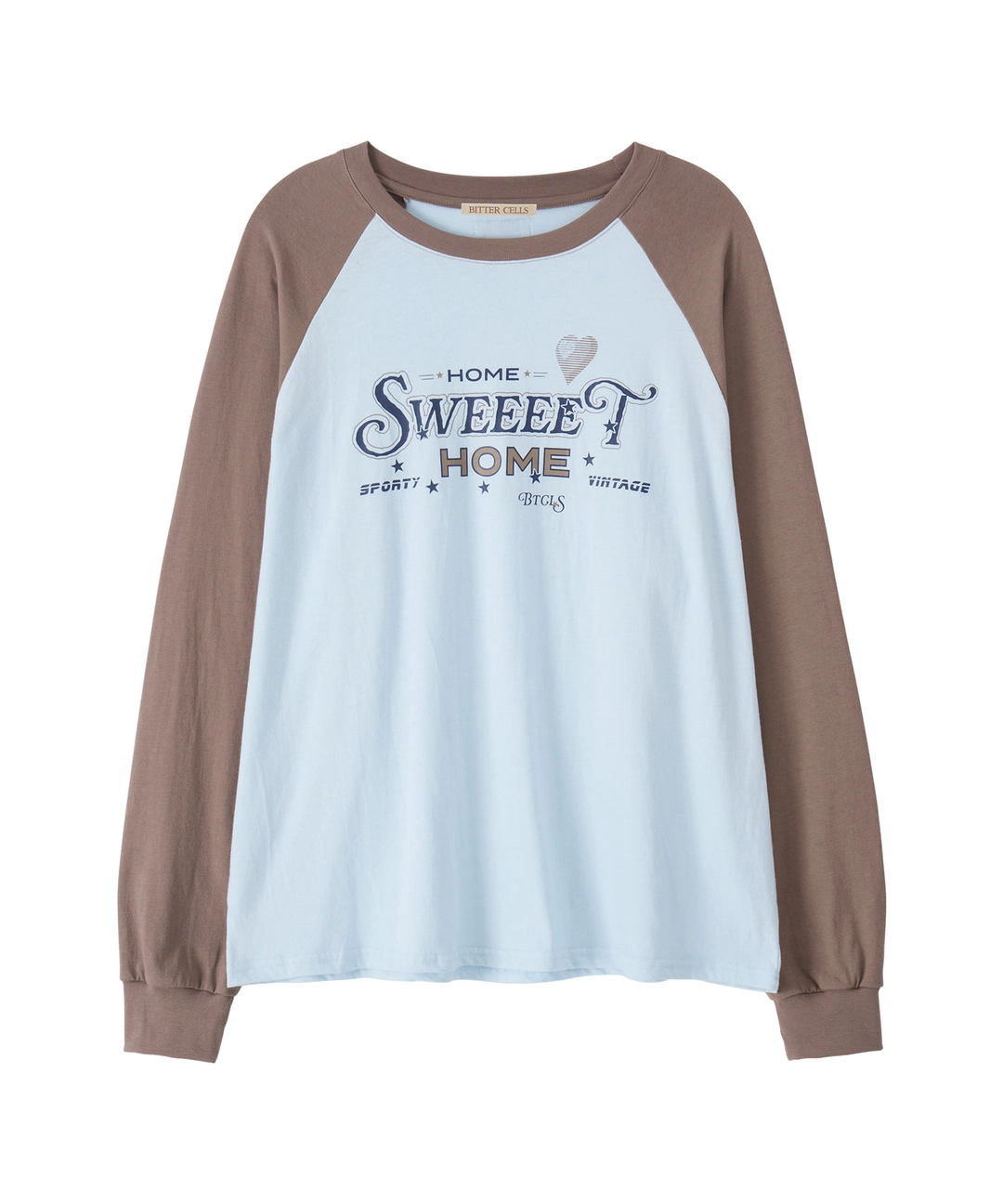 비터셀즈 Cardio Raglan Long Sleeve-Brown 상품 이미지 1