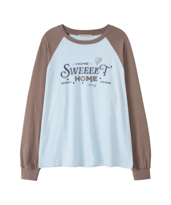 Cardio Raglan Long Sleeve-Brown