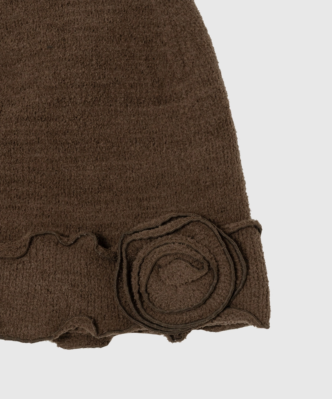 니히 Rosette knit beanie (Brown) 상품 이미지 2