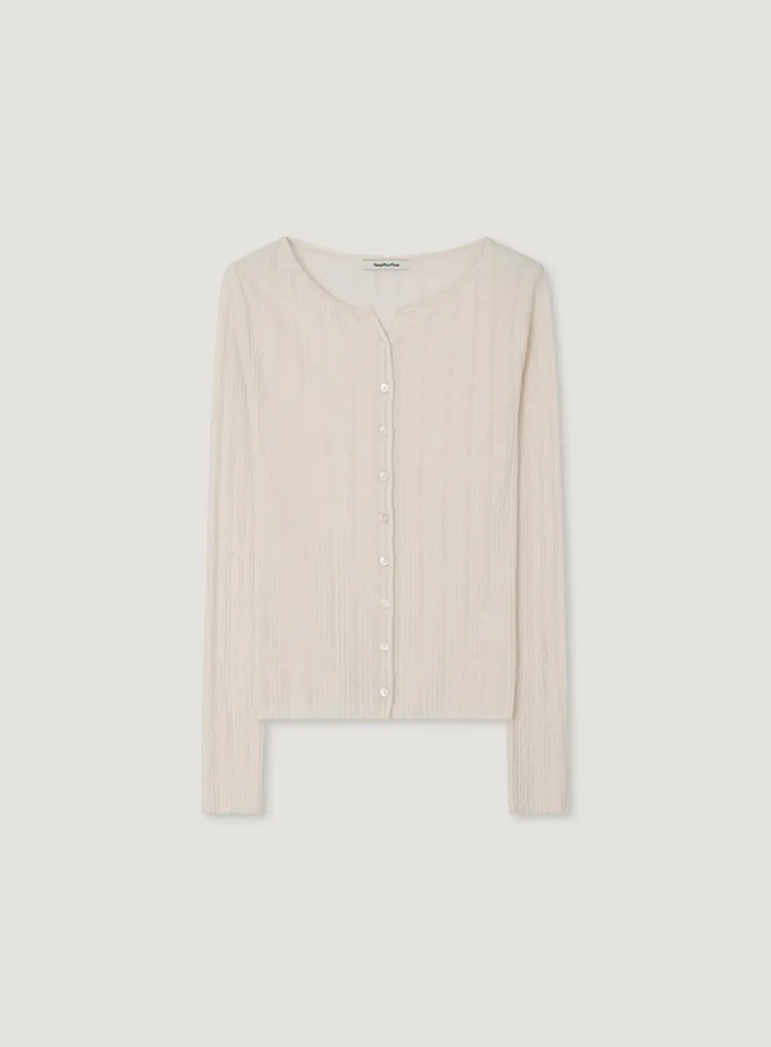 망고매니플리즈 ROZ SLIM CARDIGAN_CREAM 상품 이미지 3