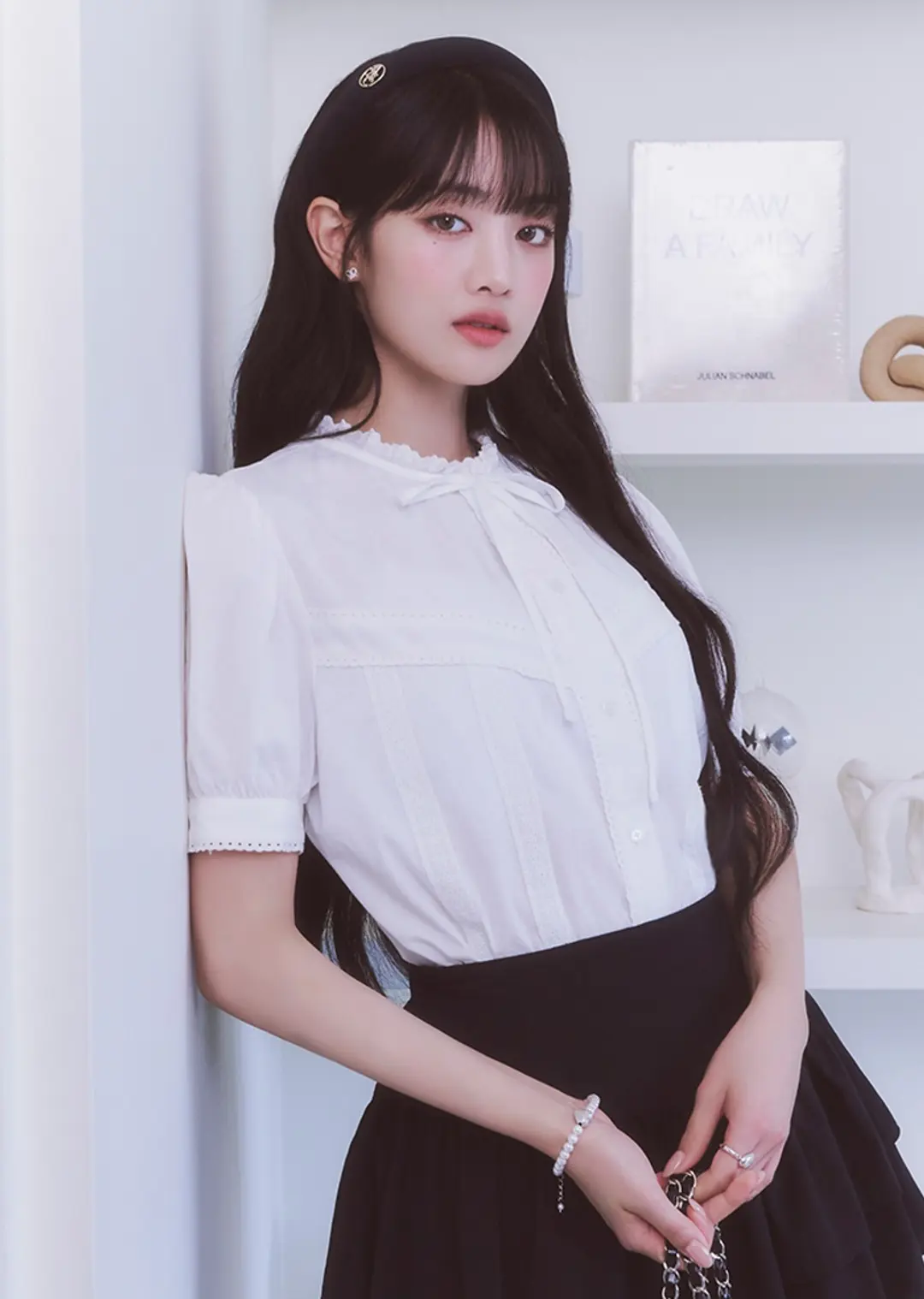 아노에틱 ANC FRENCH FRILL BLOUSE_WHITE 상품 이미지 1