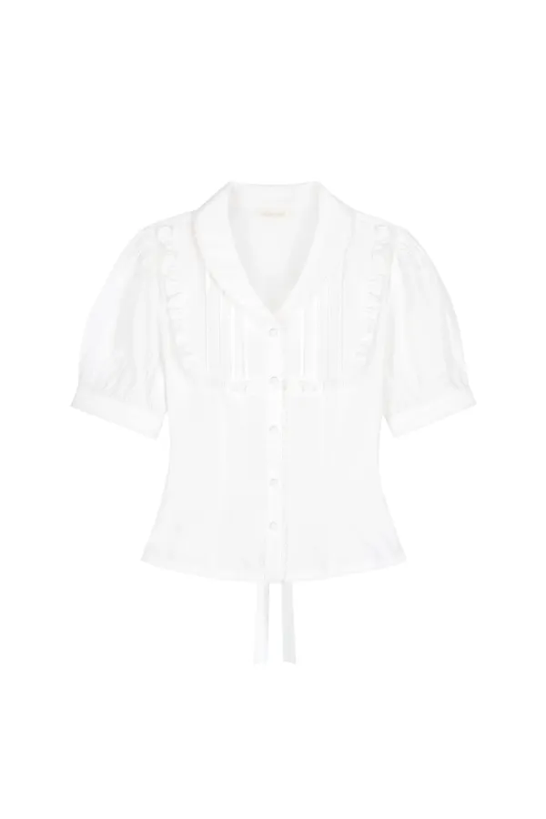 [Wonniehouse] Sugar powder blouse, White