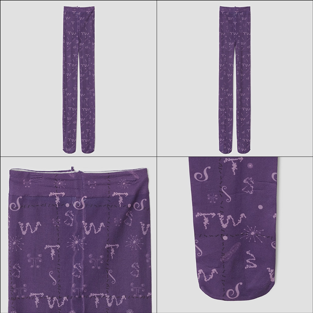 타입서비스 Tiny Glyph Tights [Purple] 상품 이미지 2