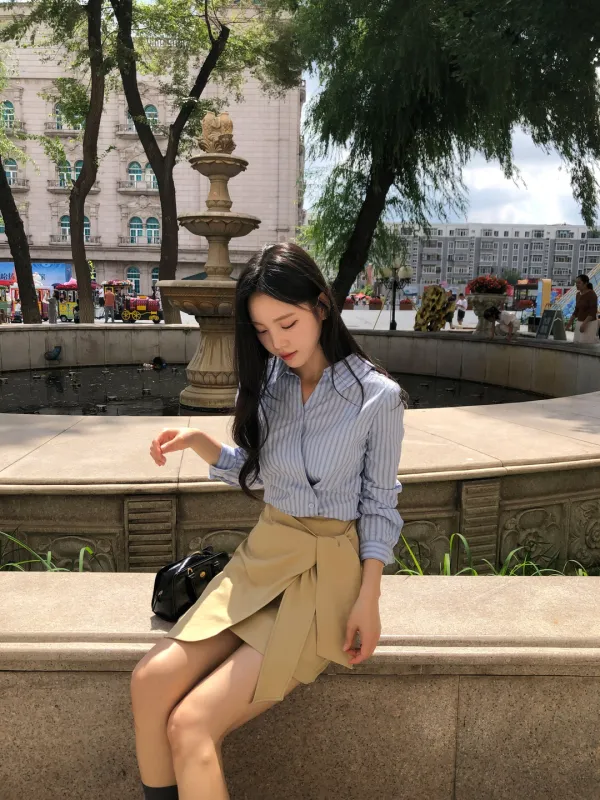 베니츠 랩 스커트[BEIGE]*오늘 출발