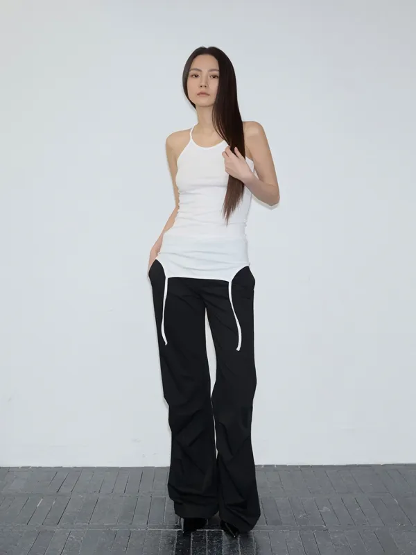 [2nd Reorder] Trace Strap Layered Sleeveless (white)