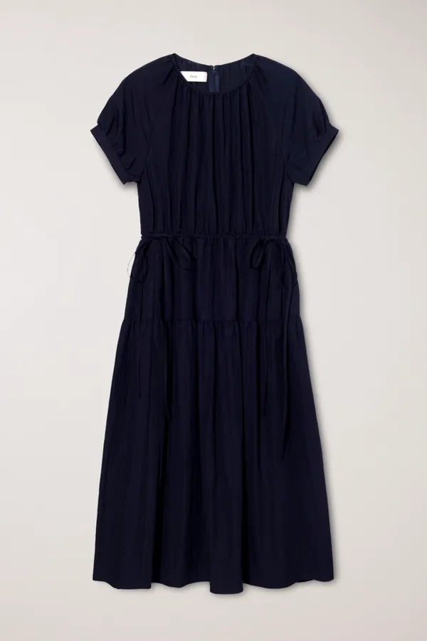 HALF SLEEVE DRESS DEEP NAVY_UDDR6B222N3