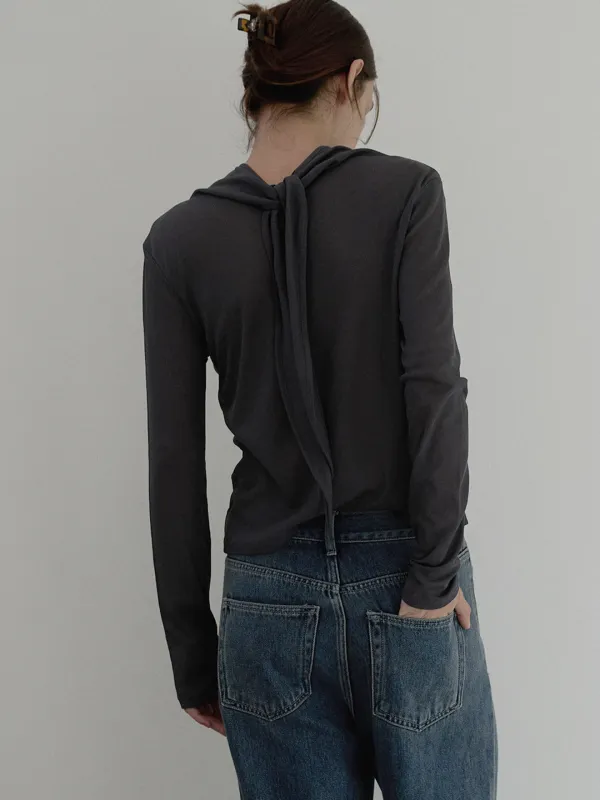 See-through scarf top - Chacoal
