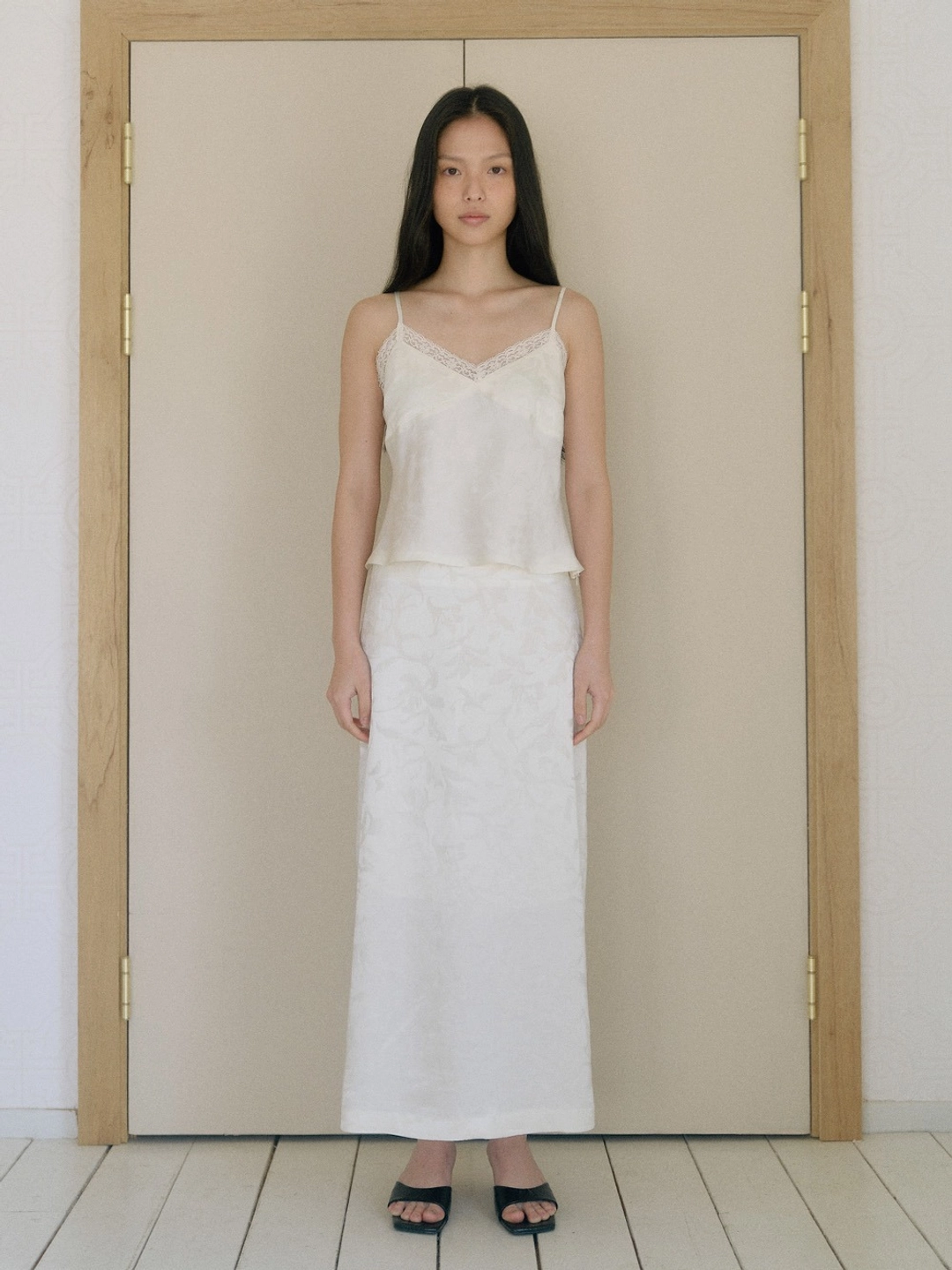 베이오드 Jacquard long skirt_ivory 상품 이미지 2