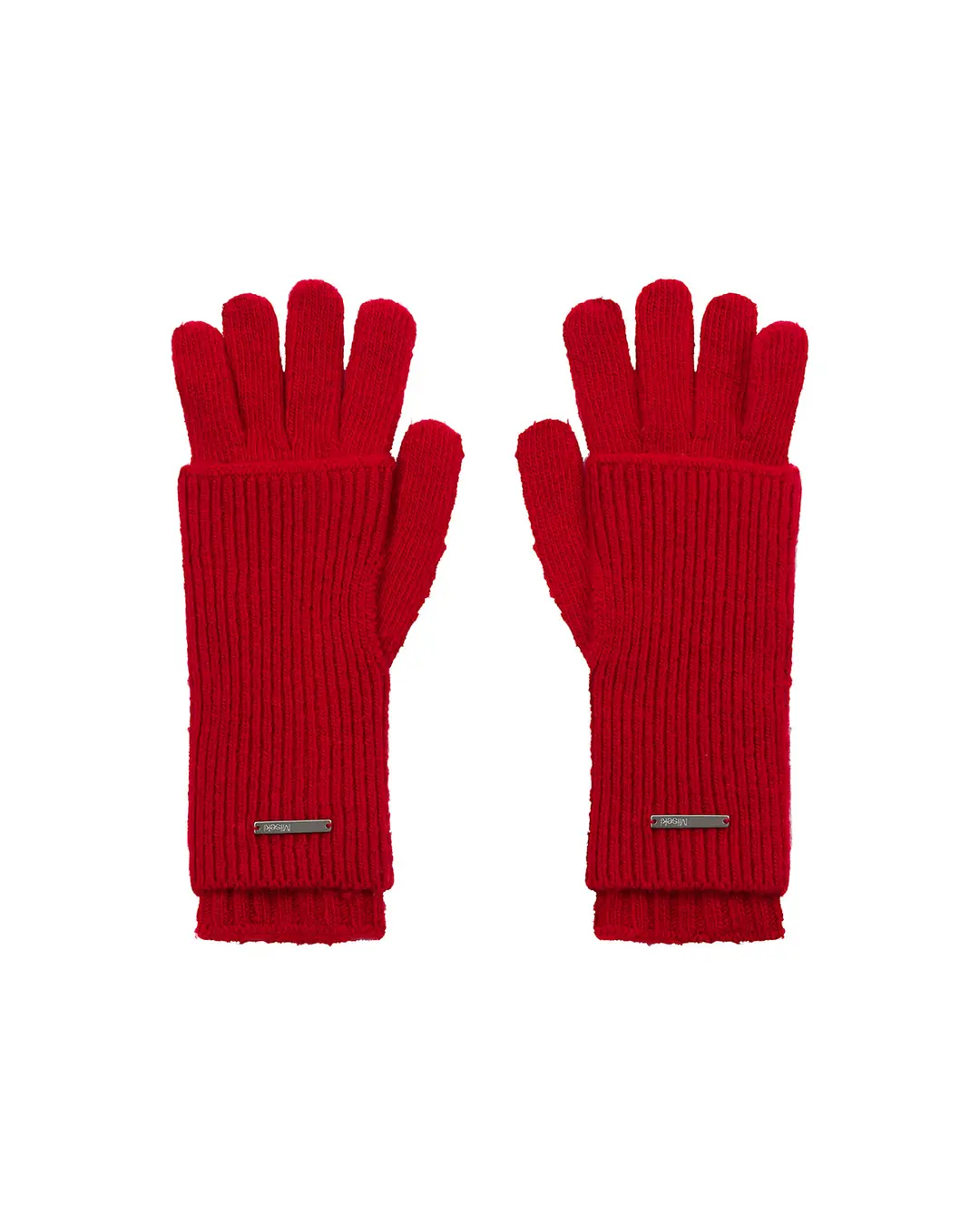 미세키서울 Layered fingerhole knit gloves RED 상품 이미지 2
