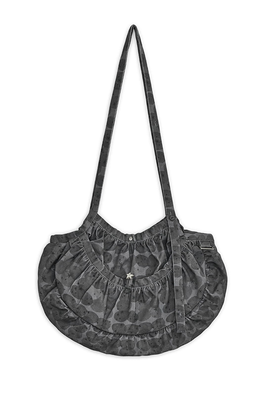 허그유어스킨 Stardust printed cross bag (Charcoal) 상품 이미지 1