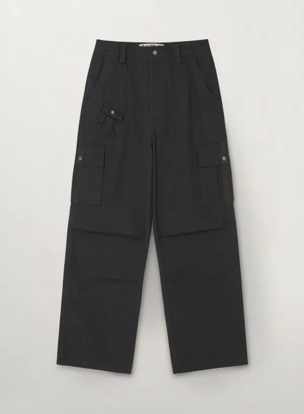 Cotton Ripstop Cargo Pants - Charcoal