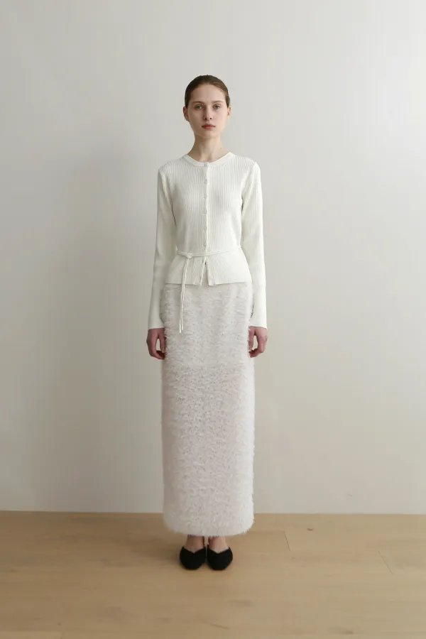 [2nd] Dandelion Maxi Skirt (white)