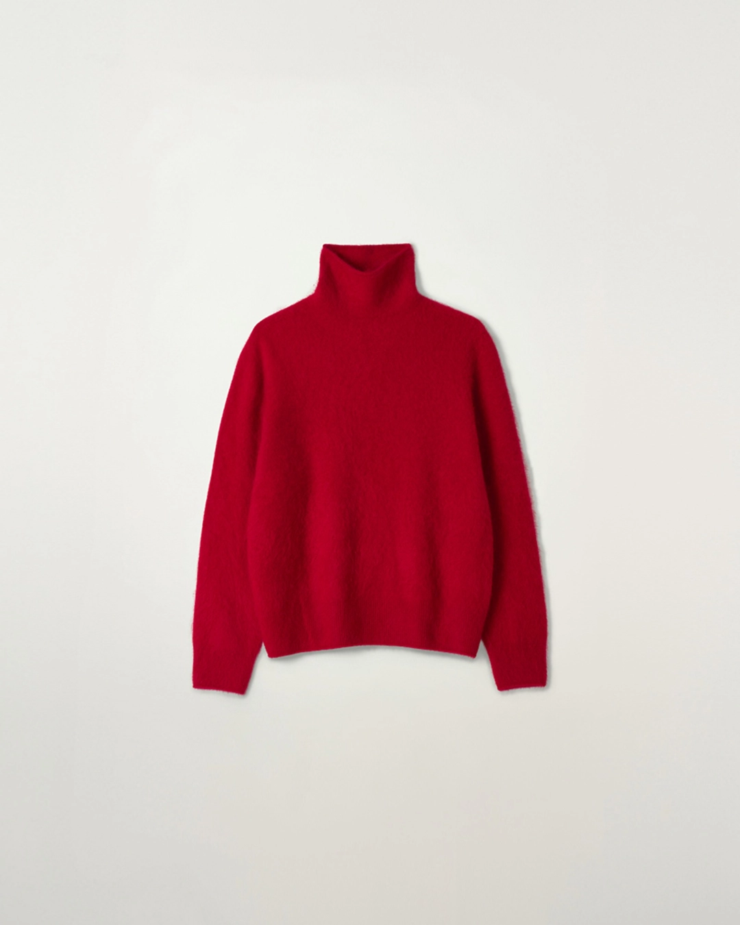 누아르나인 [9/17 순차배송] Hairy High Neck Knit [RED] 상품 이미지 1