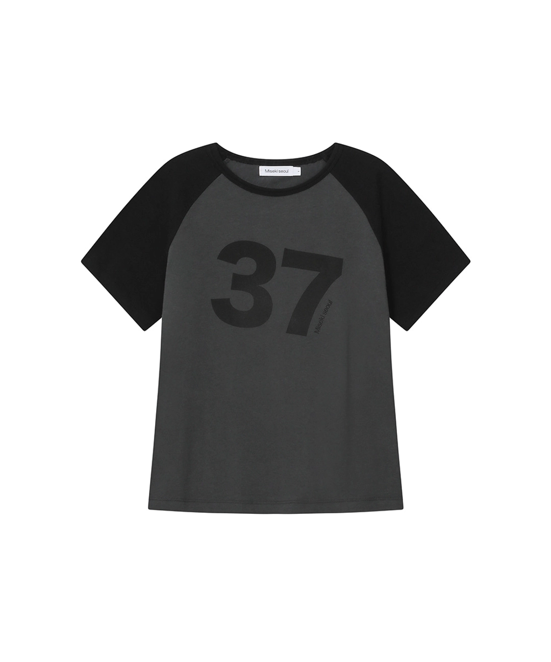 미세키서울 Miseki 37 raglan short sleeve CHARCOAL 상품 이미지 1