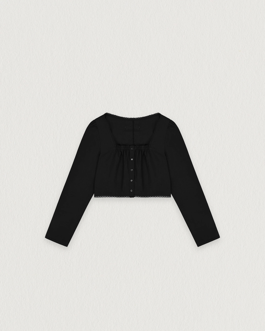 플레따 [2차] flétta Square Lace Crop Blouse_3 Colors 상품 이미지 1