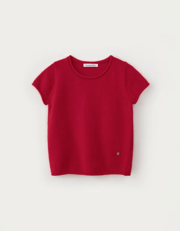 Angora Half Knit - Red