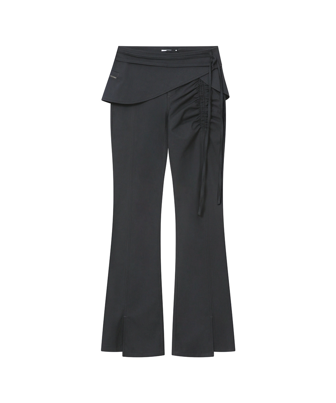 미세키서울 [레이 PICK] Side shirring string mini skirt pants set CHARCOAL 상품 이미지 1