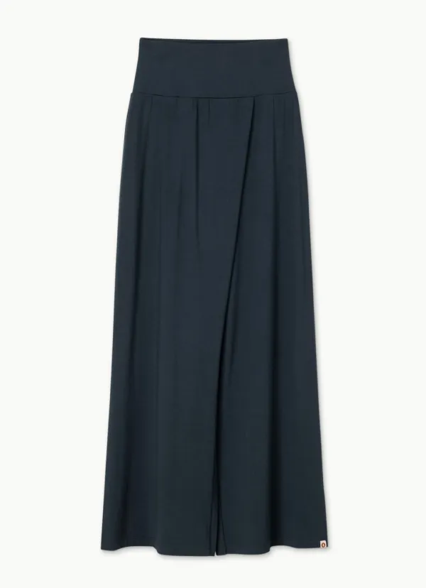Half wrap pants_Blueberry