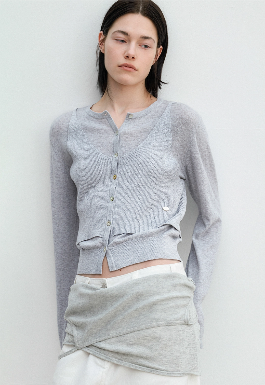 아뜰리에 나인 (CD-2251)AN BUSTIER COMBINATION CARDIGAN 상품 이미지 2