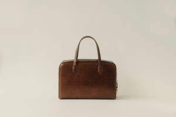 SAC LOQUET SMALL CROCO BROWN