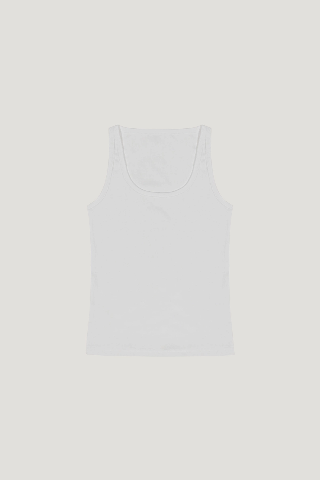 리브어리 [L/V] Cover Rib Tank (white) 상품 이미지 1