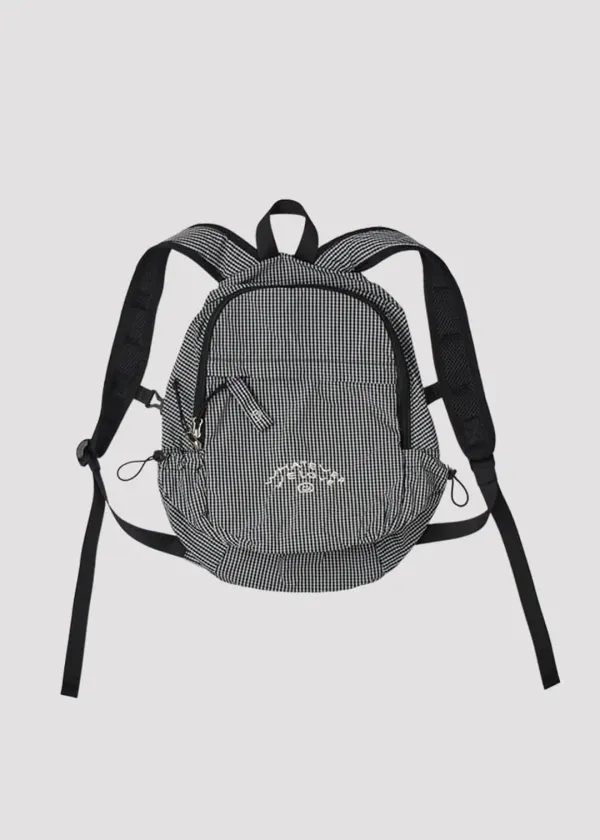 BACKPACK WE LOVE BLACK CHECK