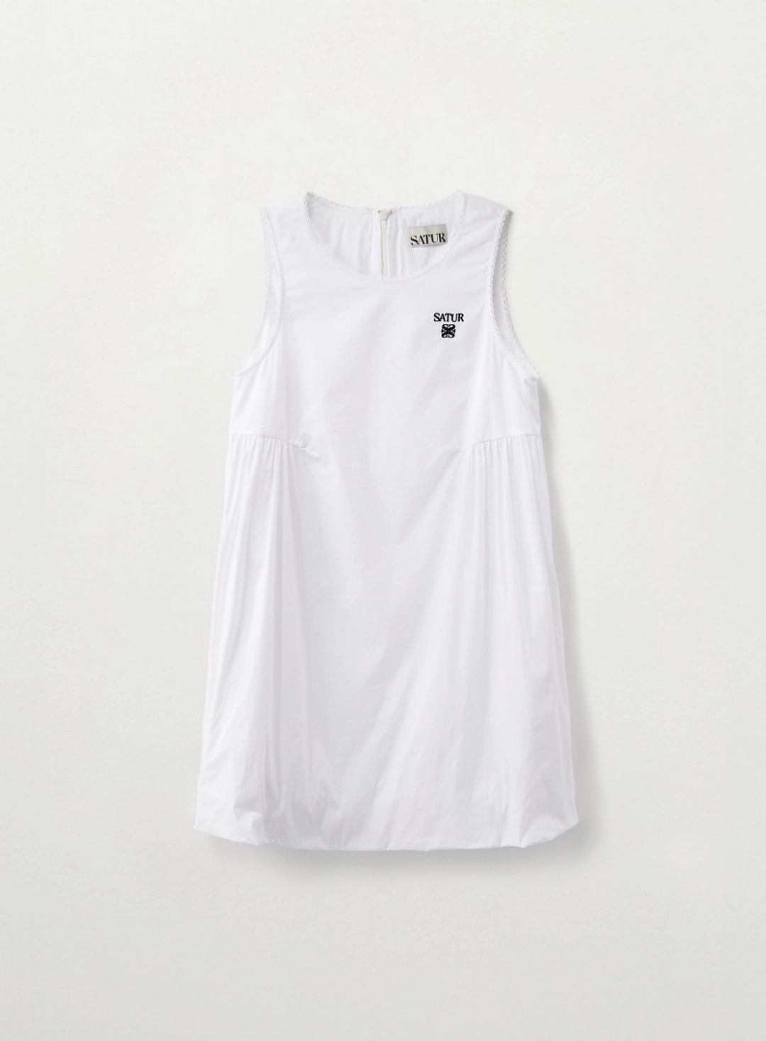 세터 [신예은 Pick] (W) Balloon Sleeveless One-piece - White 상품 이미지 1
