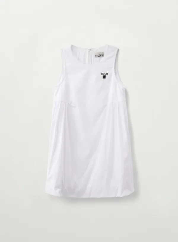 [신예은 Pick] (W) Balloon Sleeveless One-piece - White