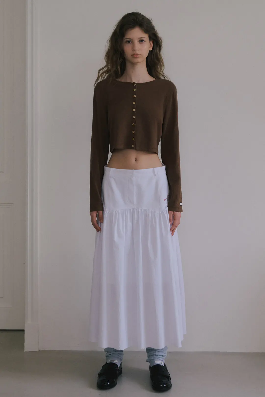 오버듀플레어 ORGANIC TERRY MINI CARDIGAN_BROWN 상품 이미지 2