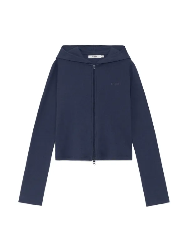 [2nd] G CLASSIC ESSENTIAL RIB ZIP-UP (NAVY)