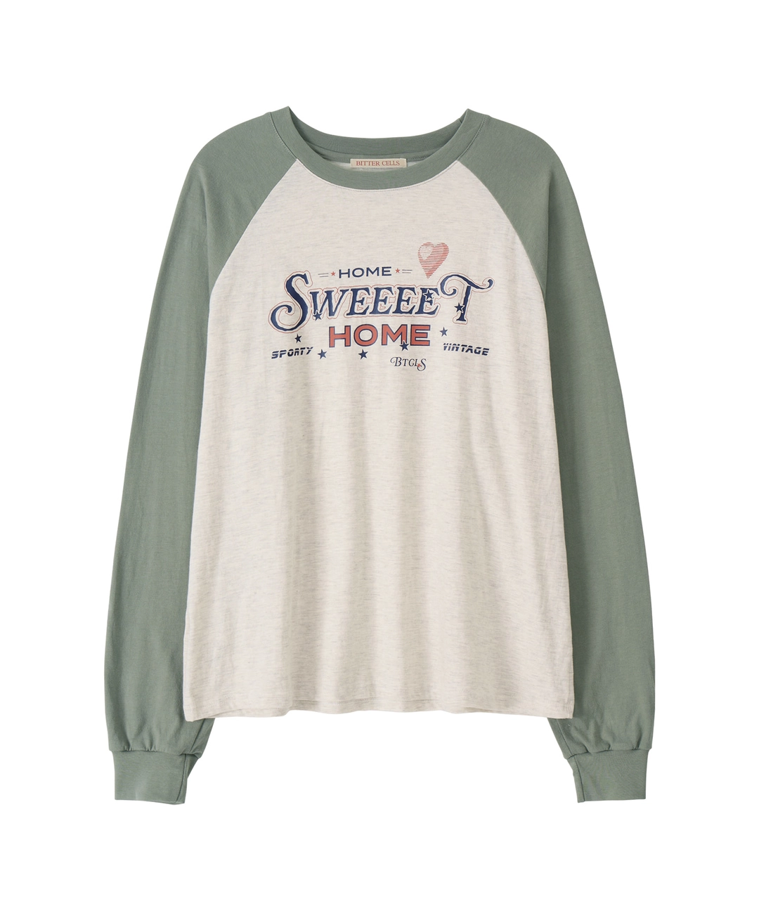 비터셀즈 Cardio Raglan Long Sleeve-Khaki 상품 이미지 1