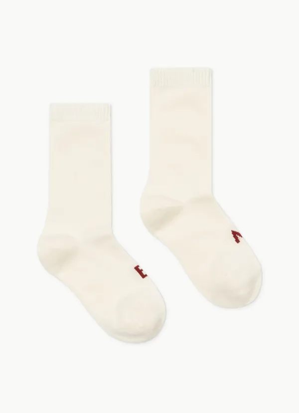 Rib ankle socks_Ivory