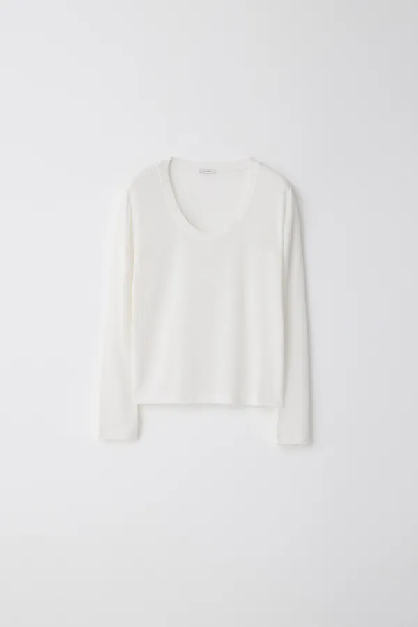 Ment U-neck Top_Cream