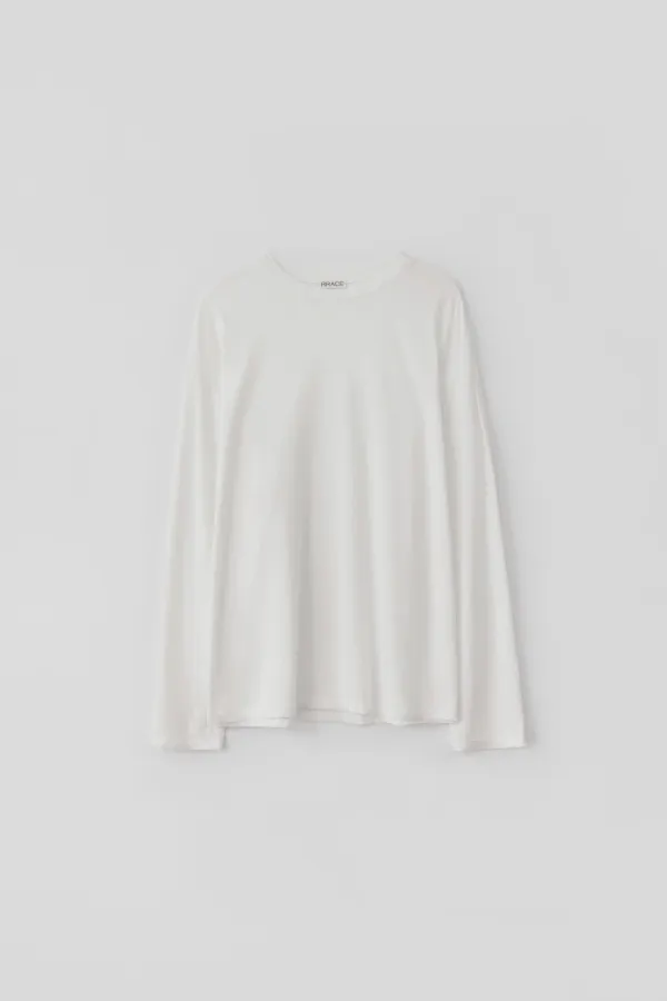 Light Cotton Long Sleeve T-Shirt_White