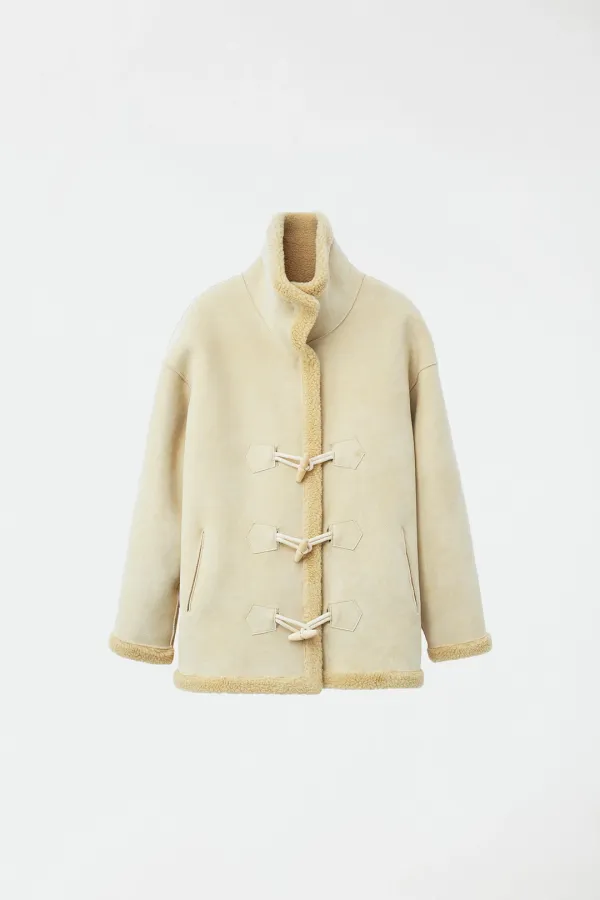 [6차 REORDER] REVERSIBLE MUSTANG WOOL COAT - IVORY